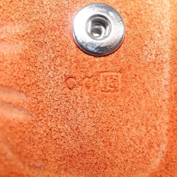 HERMES Day Planner Cover Leather Orange Silver Auth 147237 - Picture 11 of 16